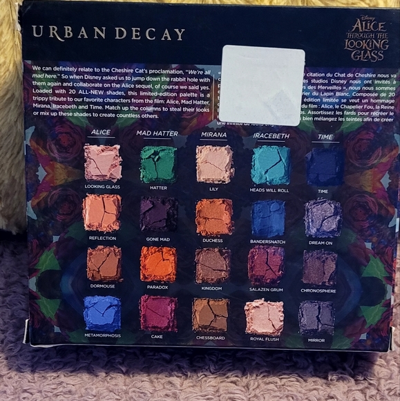 NWOT Urban Decay Disney Alice Through The Looking Glass Eyeshadow Palette - Picture 2 of 9